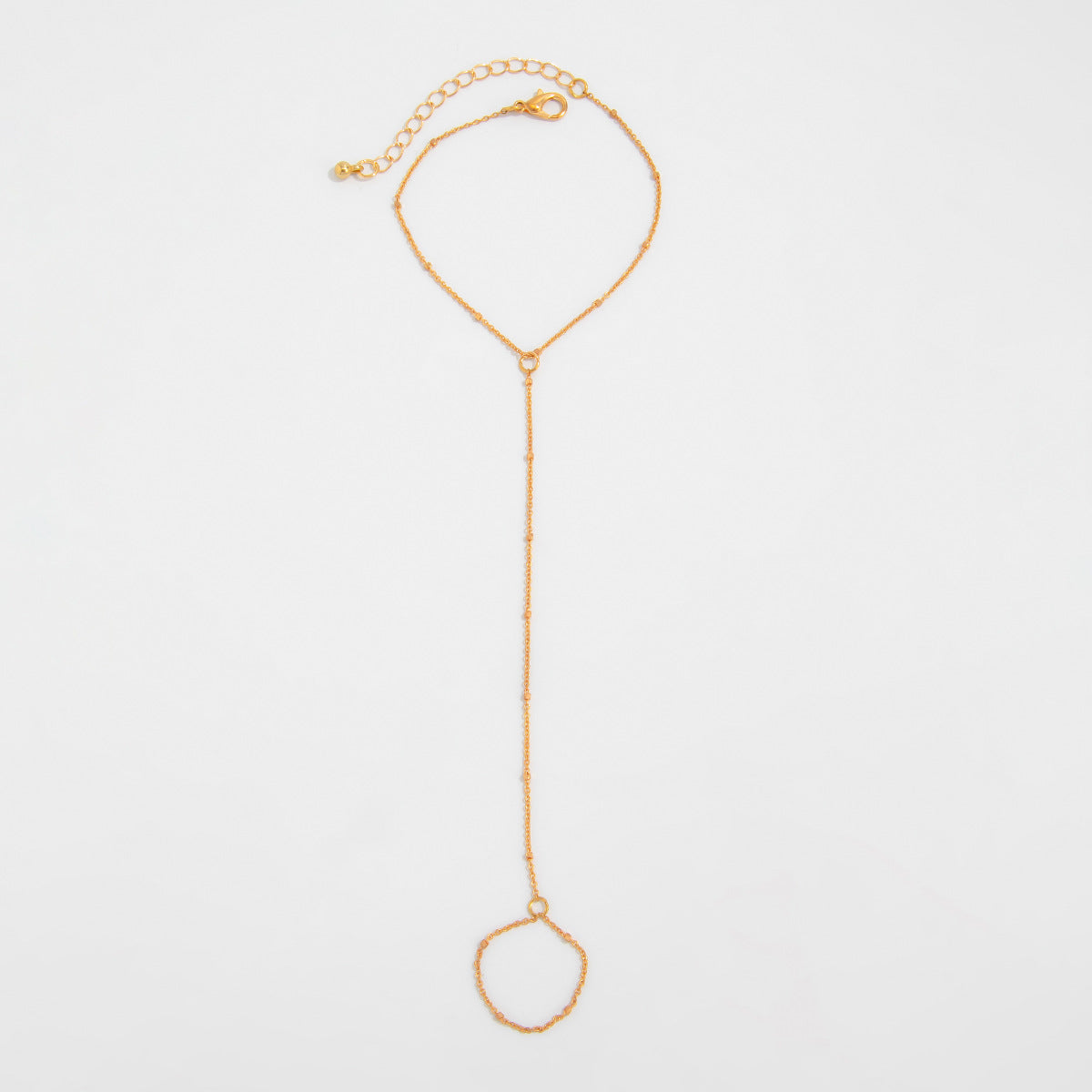 Tahiry Layered Rhinestone Hand Chain - Gold 2 [JU8SE9Q3]