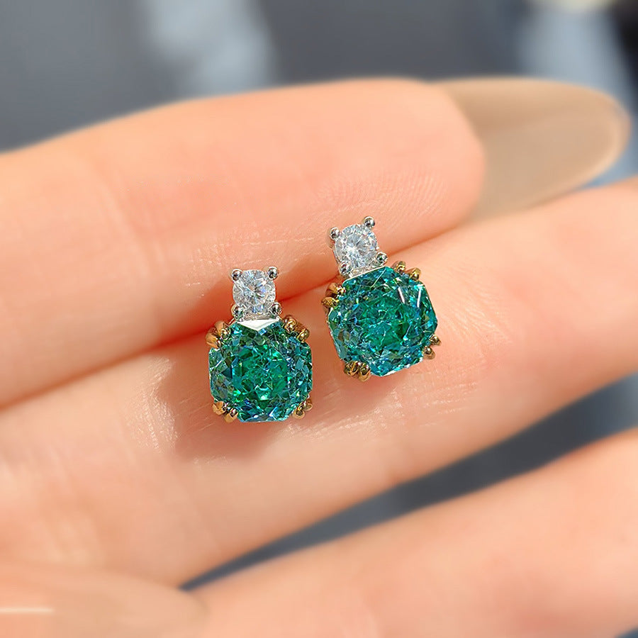 Madelyne Radiant Octagonal Set - Paraiba Stud Earrings [4BN0AAVN]