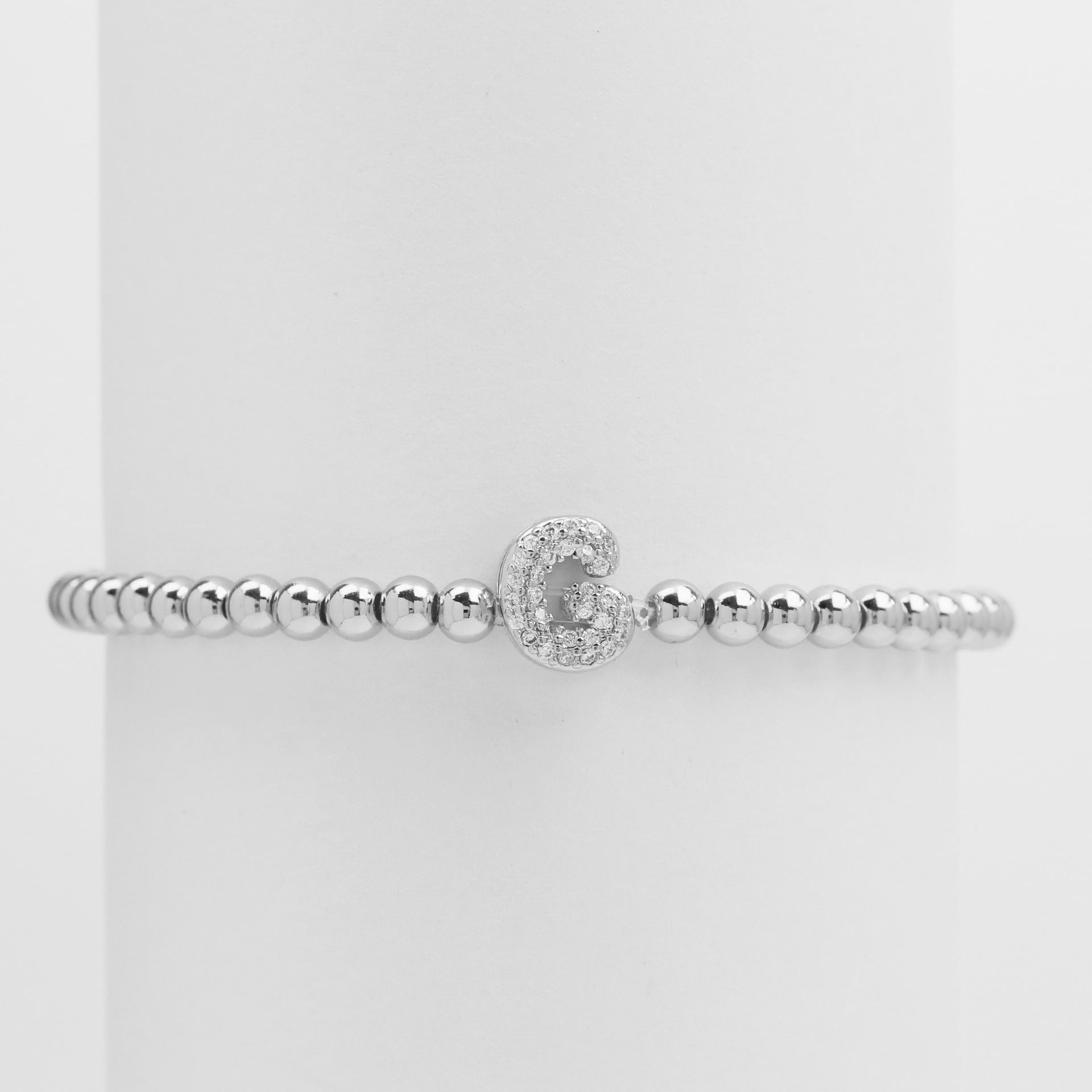 Aloni Bubble Letter Bracelet - Silver G [3LR62HLT]