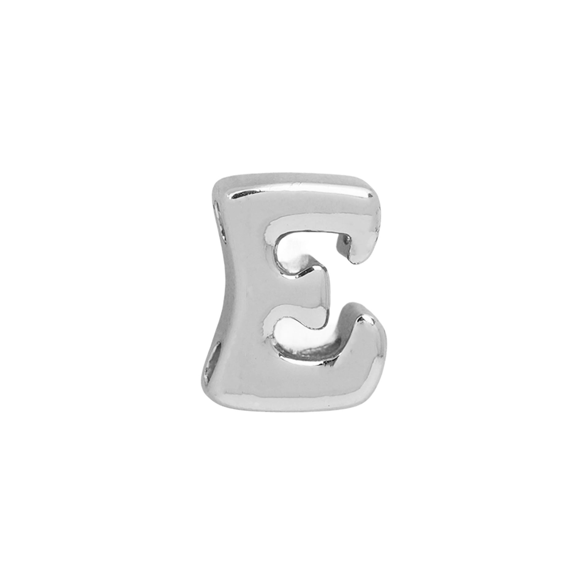 Jamyah Custom Initial Jewelry - Silver E (Pendant Only) [0HRNM6C6]