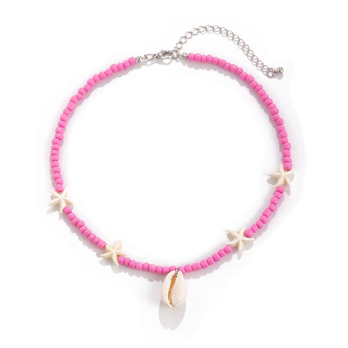 Amarianna Ocean Charm Necklace - Pink Starfish
