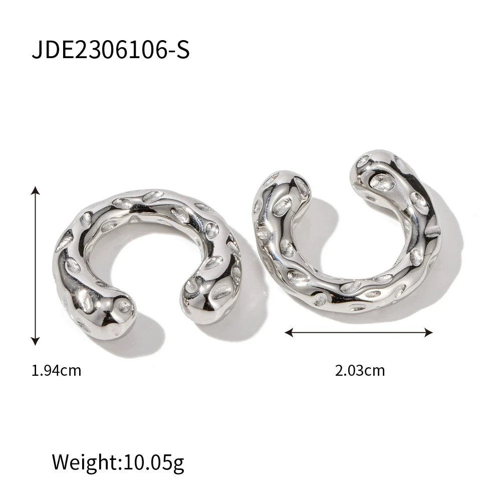 Ryder Gold Hammered Studs - JDE2306106-S