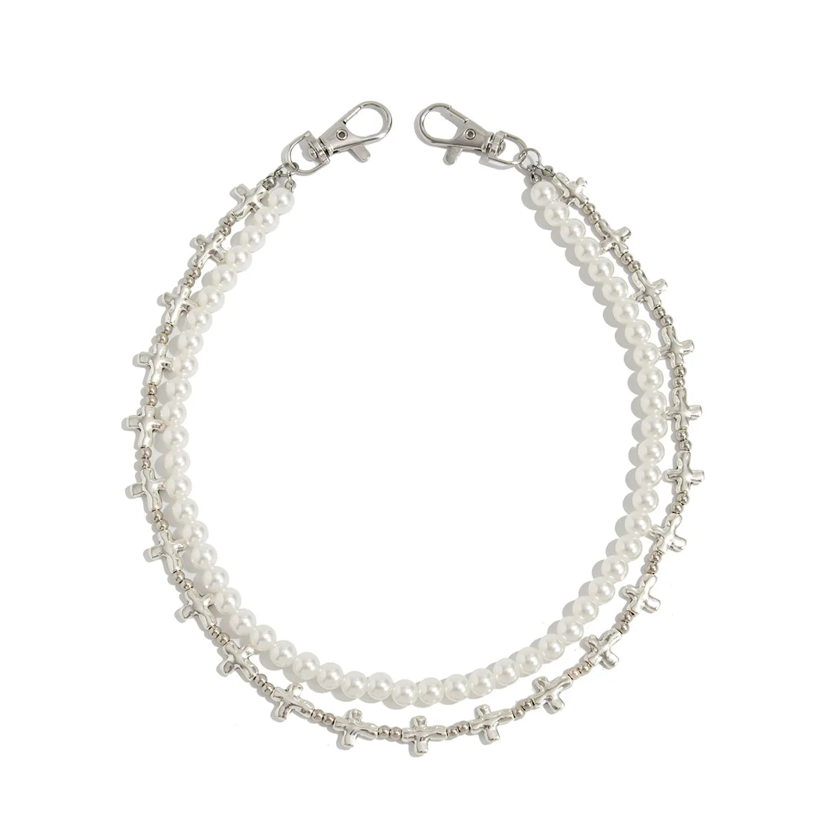 Cyra Layered Pearl Waist Chain - Style Four