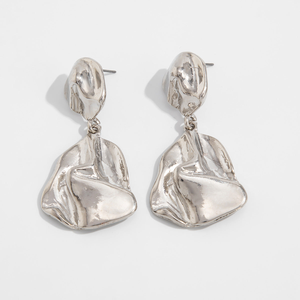 Gloria Geometric Drop Earrings - Style 3683 Silver [J0QOMJVM]