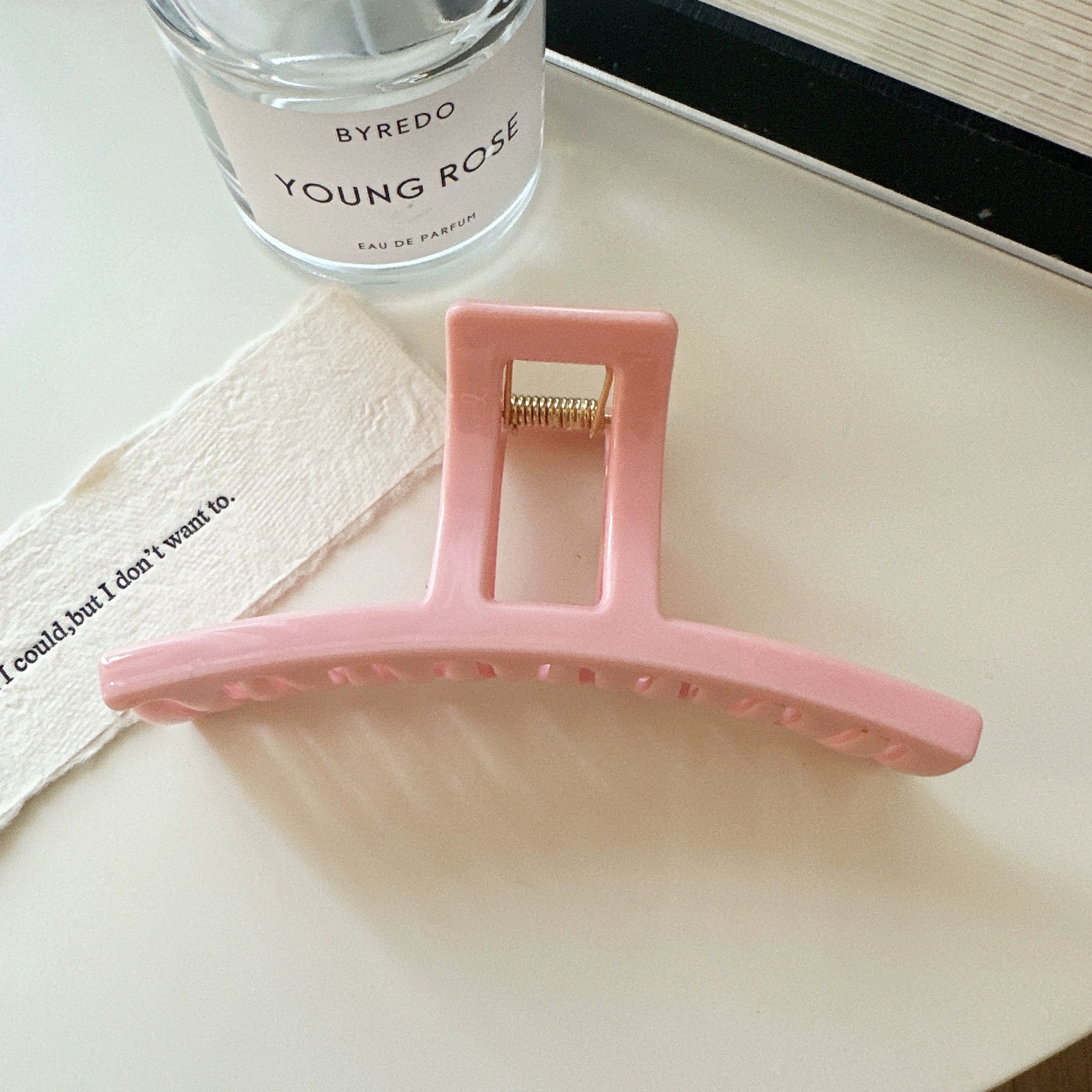 Zarina Elegant Claw Clip - Straight Bar Pink [NR4OI8YK]