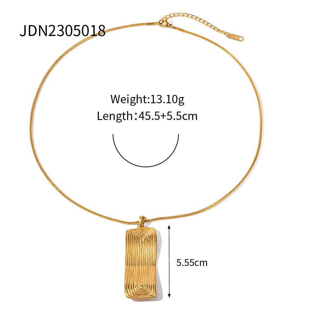 Marlow Layered Rectangular Necklace - JDN2305018 [IGV1CKYQ]