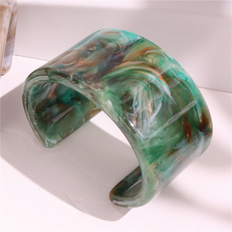 Kalilah Oil Painting Cuff Bracelet - A [EQCF0058]