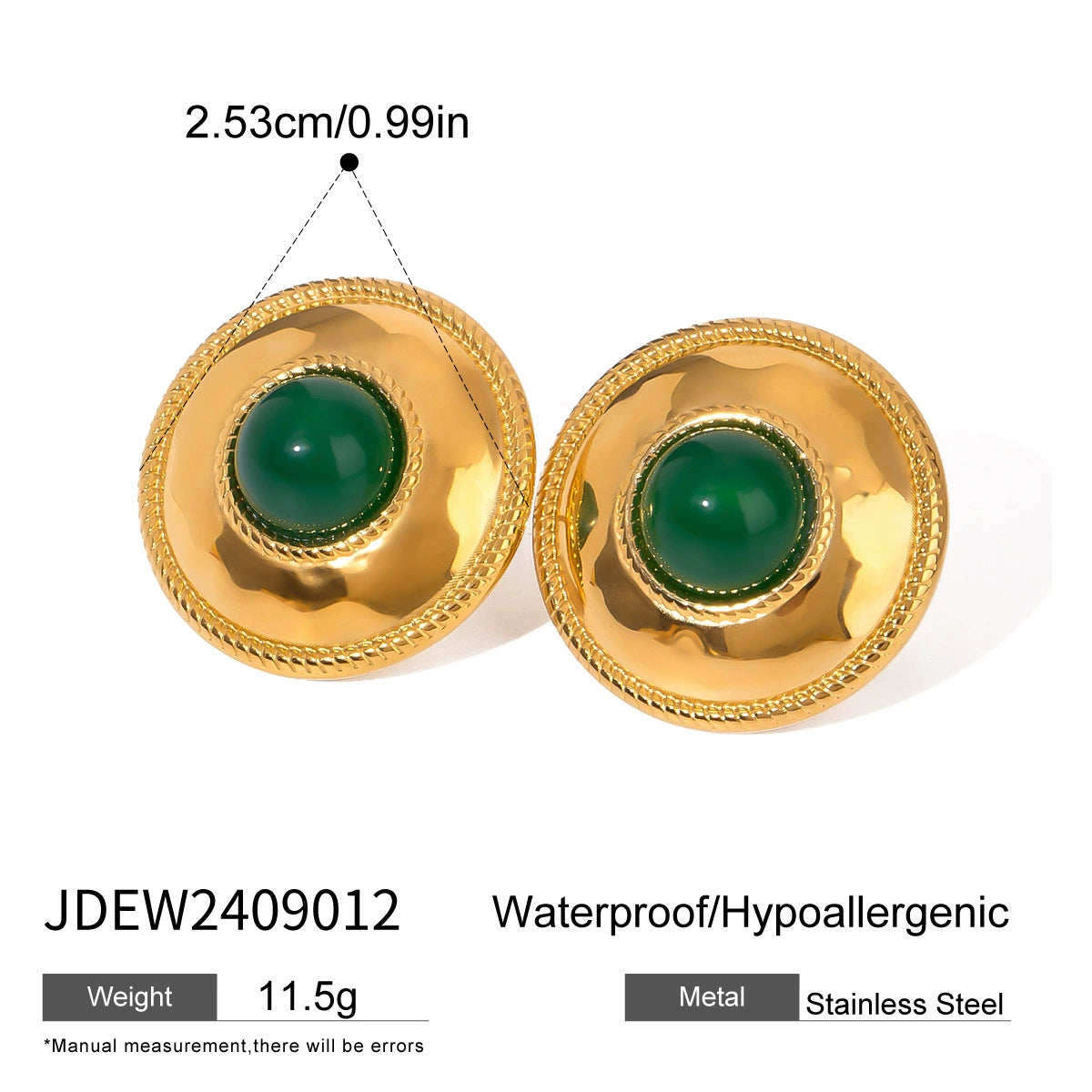 Kamira Medieval Agate Earrings - JDEW2409012 [ACRBY85O]