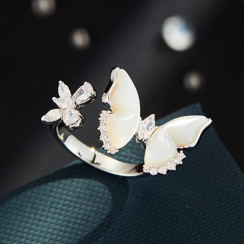 Mazzy Iridescent Butterfly Ring - R16658K001 [HFSSJ1MW]