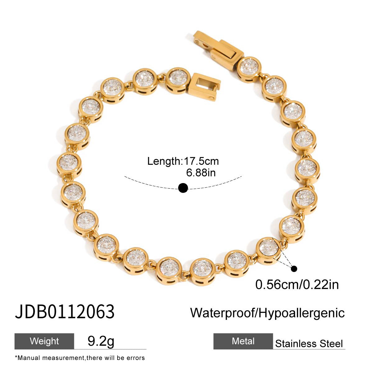 Takiyah Serpentine Crystal Bracelet - JDB0112063 [TXM4K99N]