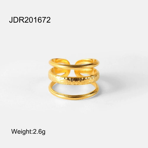 Regan Gold Titanium Ring - JDR201672 [HCH11UET]