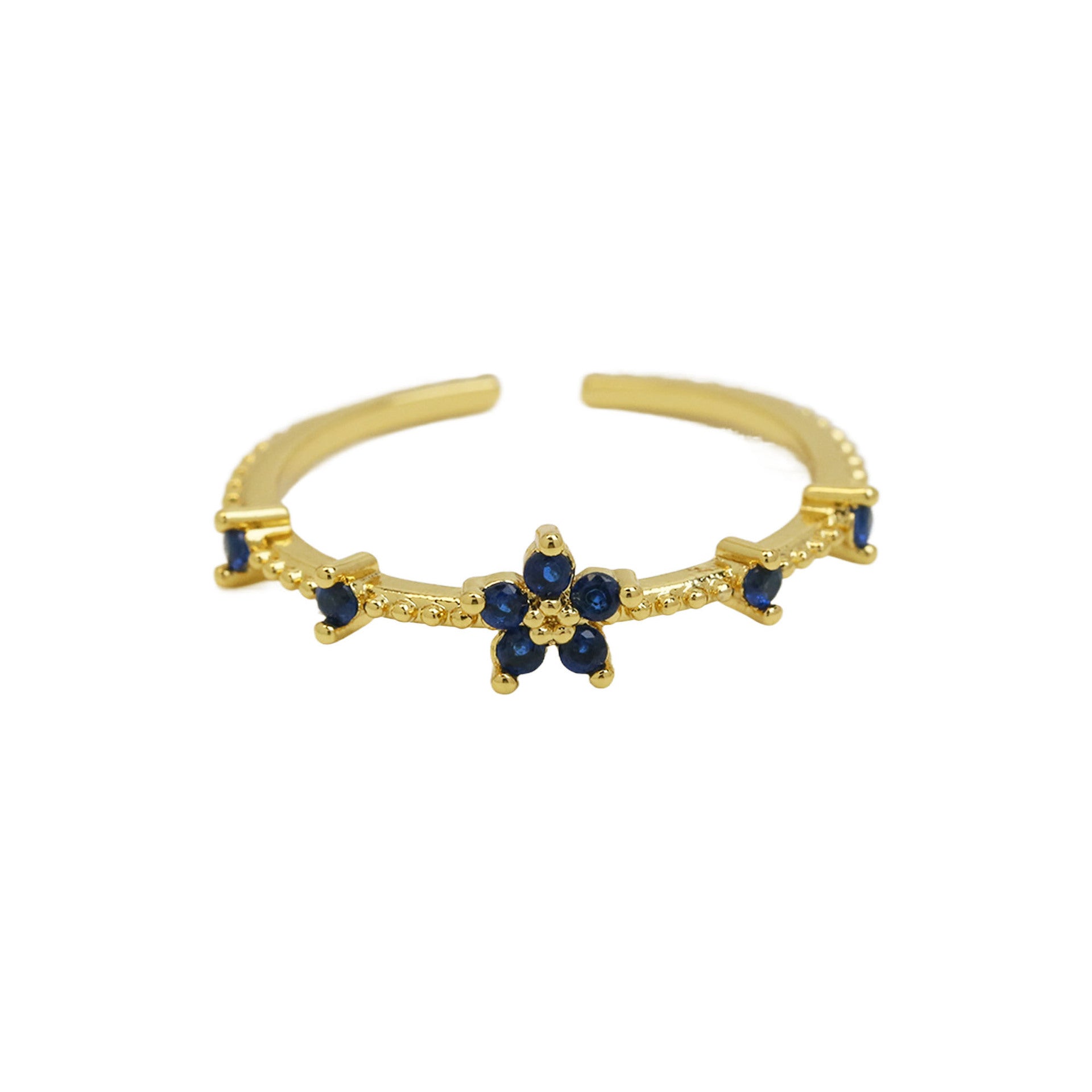 Mykah Floral Birthstone Ring - September [09VBZ2AS]