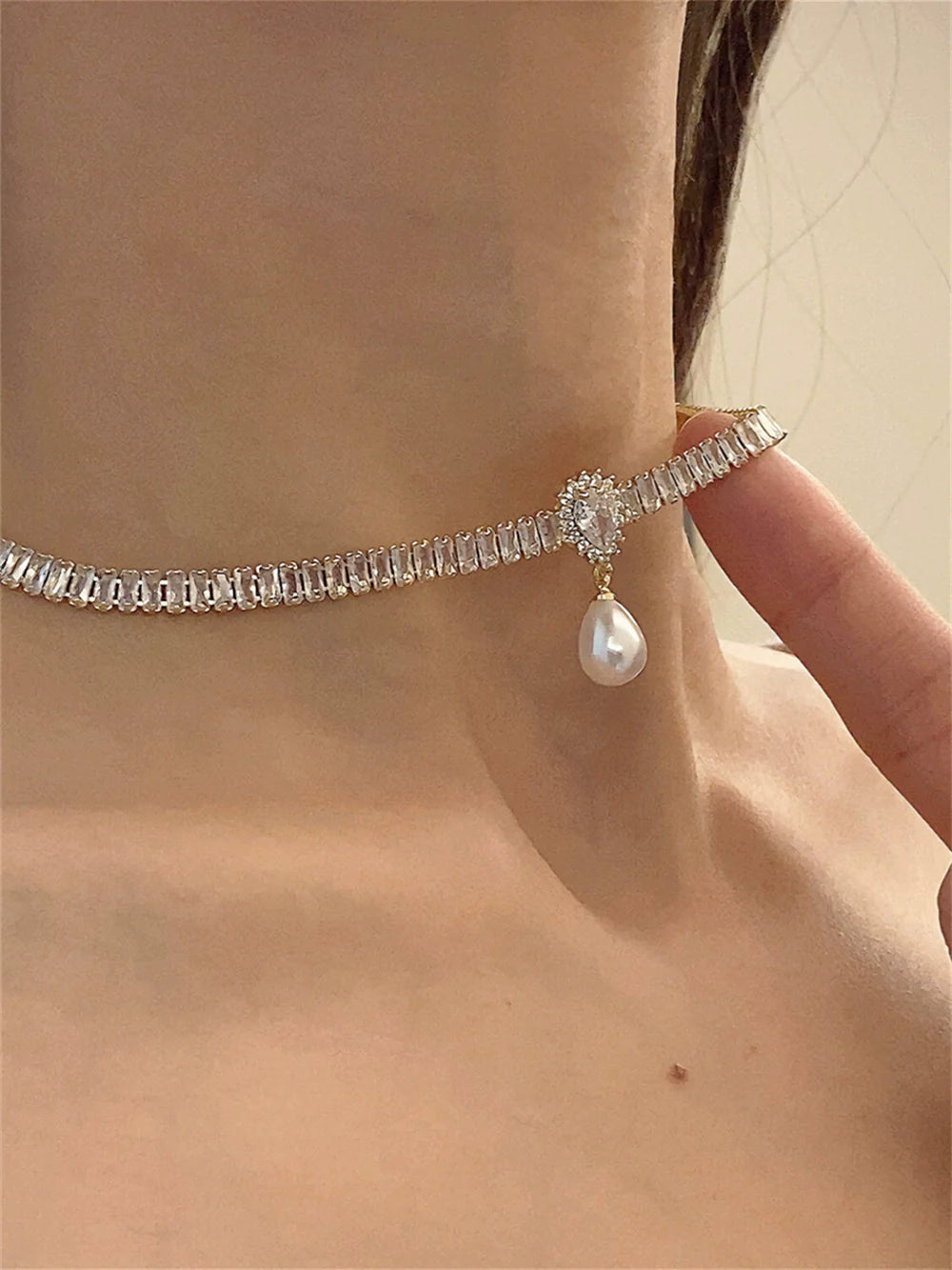 Lilyanne Vintage Pearl Choker - Pearl Necklace