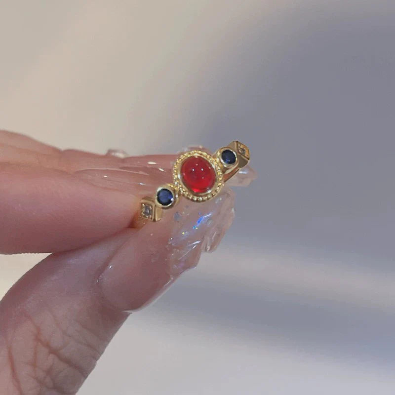 Coralyn Ruby Palace Ring - Ruby Red