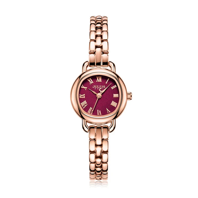 Cambria Luxe Link Watch - Wine Red