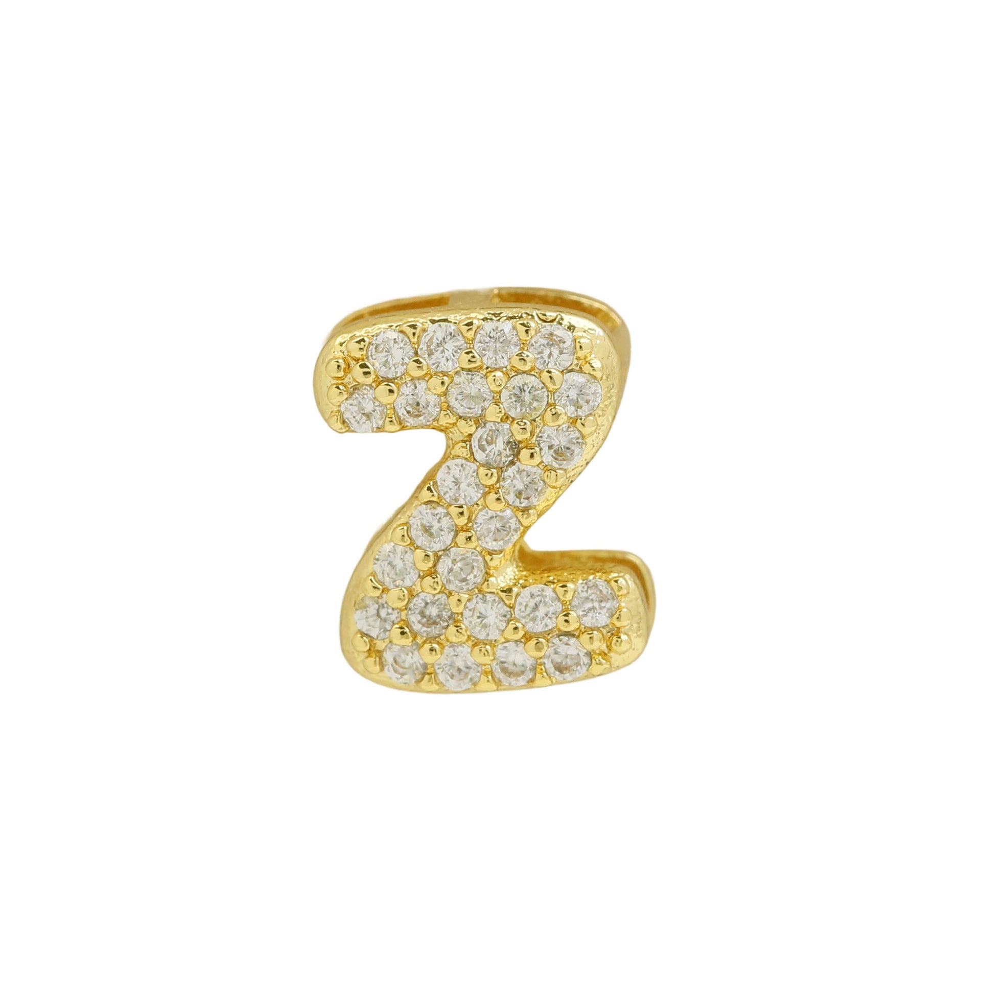 Makinley Bubble Letter Charm - Gold Pendant Z [JMPCHXIW]