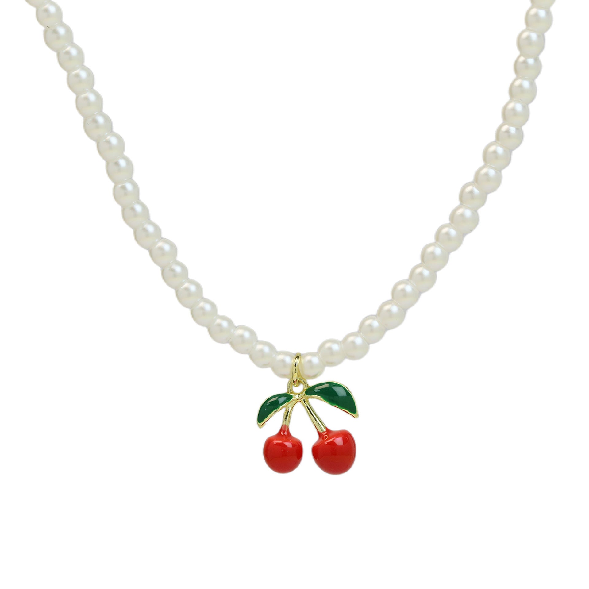 Alana Enamel Fruit Pendant Necklace - Pear [Q0V8SDTV]