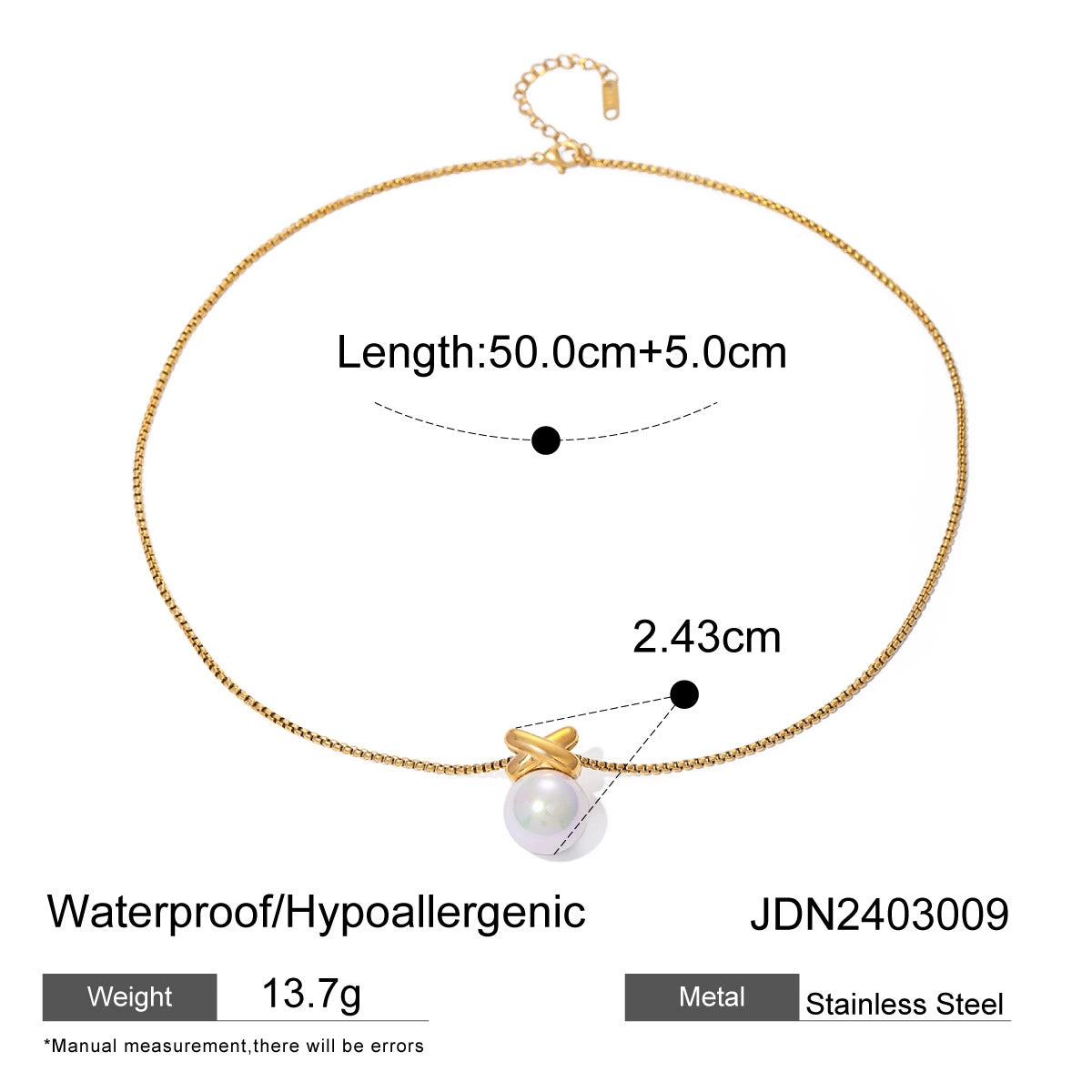 Kayce Pearl Clavicle Necklace - JDN2403009 [PBEGHM6U]