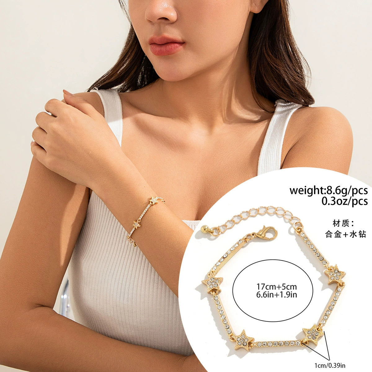 Maddyn Magnetic Charm Bracelets - Style 01 Gold [H23VUGIU]