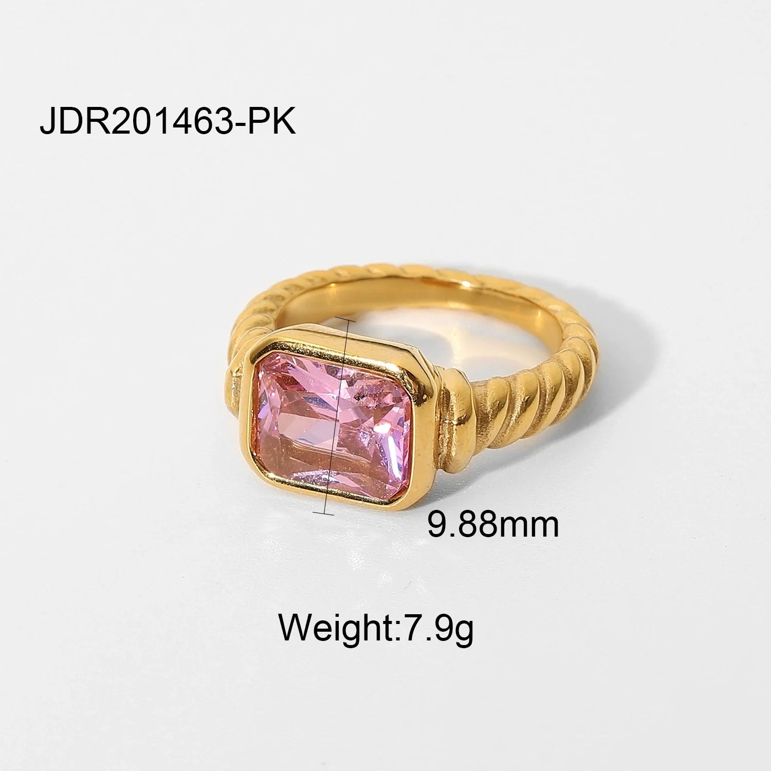 Heavenlee Elegant Zircon Rings - JDR201463-PK-7