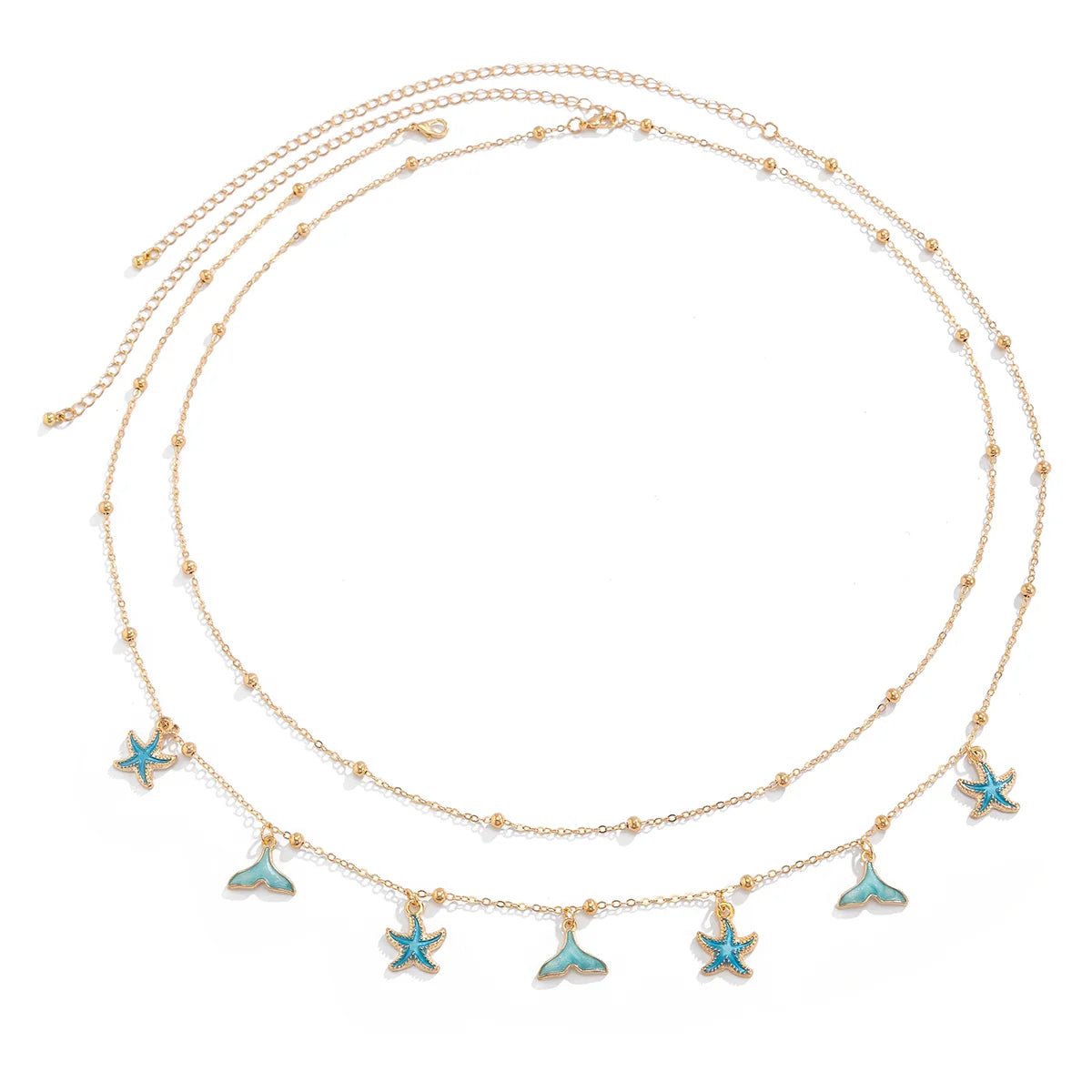 Elliotte Mermaid Starfish Waist Set - Blue