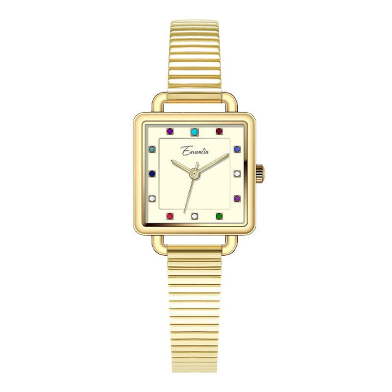 Mylie Elegant Square Mesh Watch - All Gold Finish [4P2BBGKS]