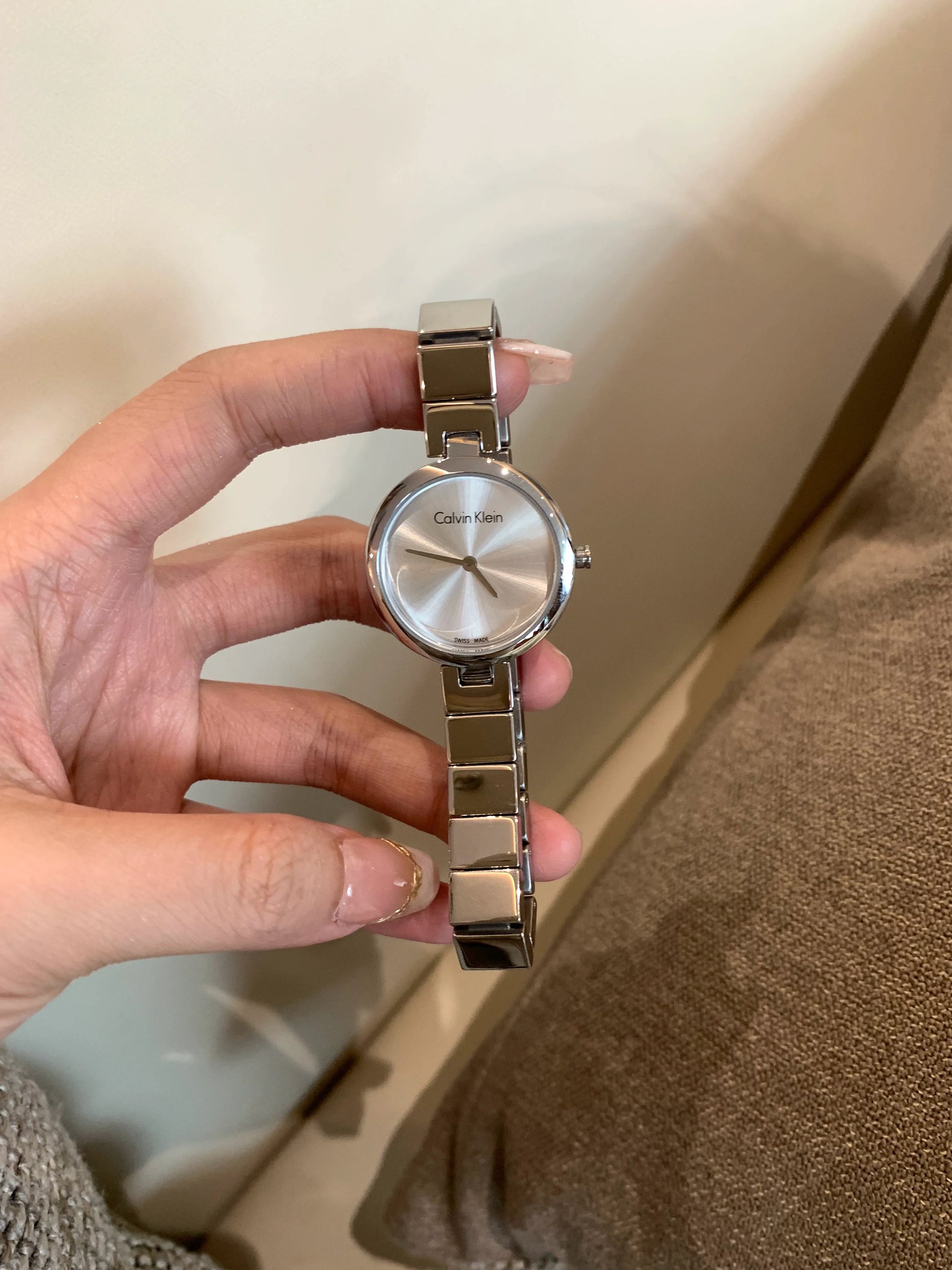 Mylene Stainless Steel Watch - Silver Dial Silver Band