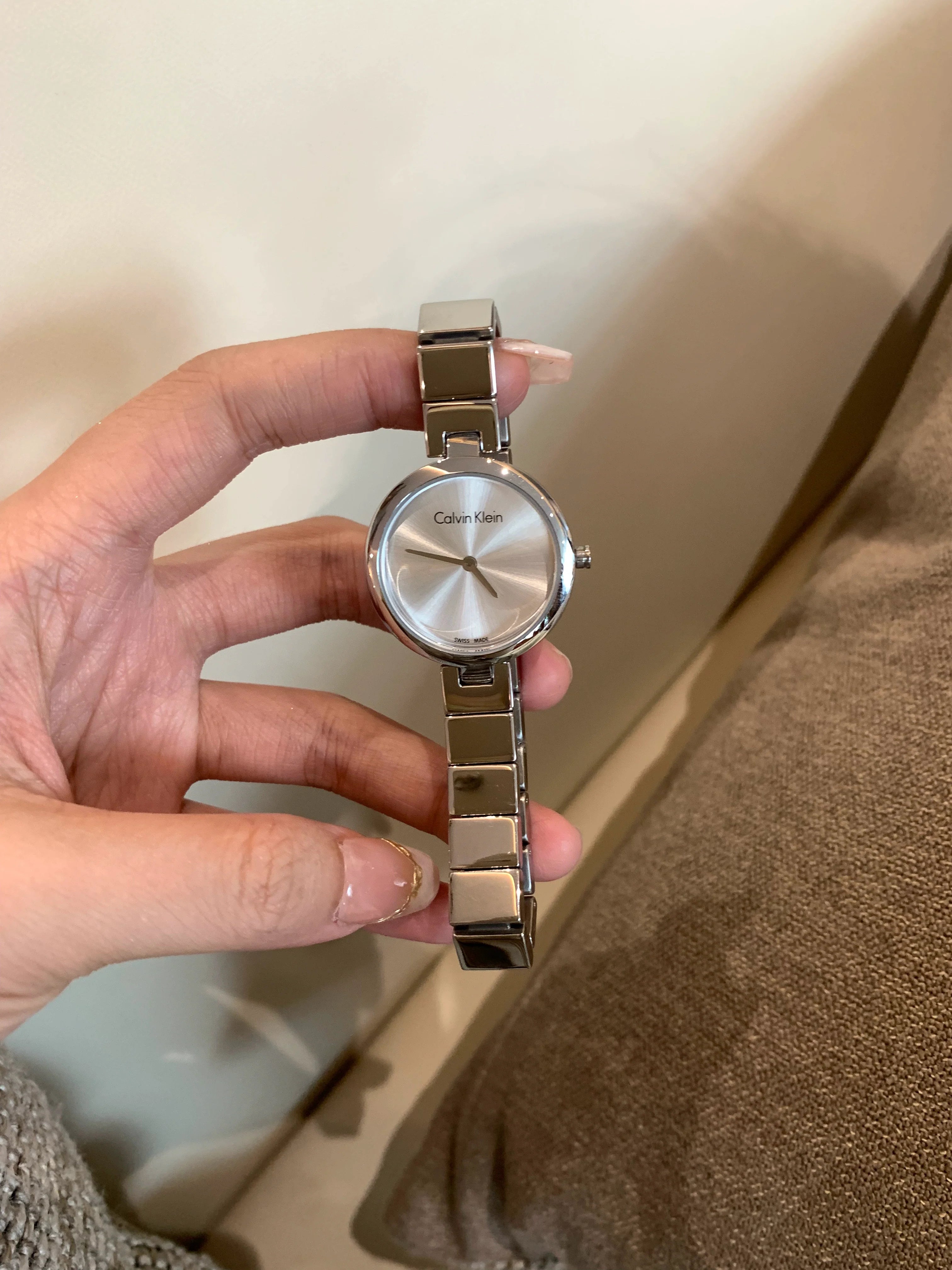 Mylene Stainless Steel Watch - Silver Dial Silver Band
