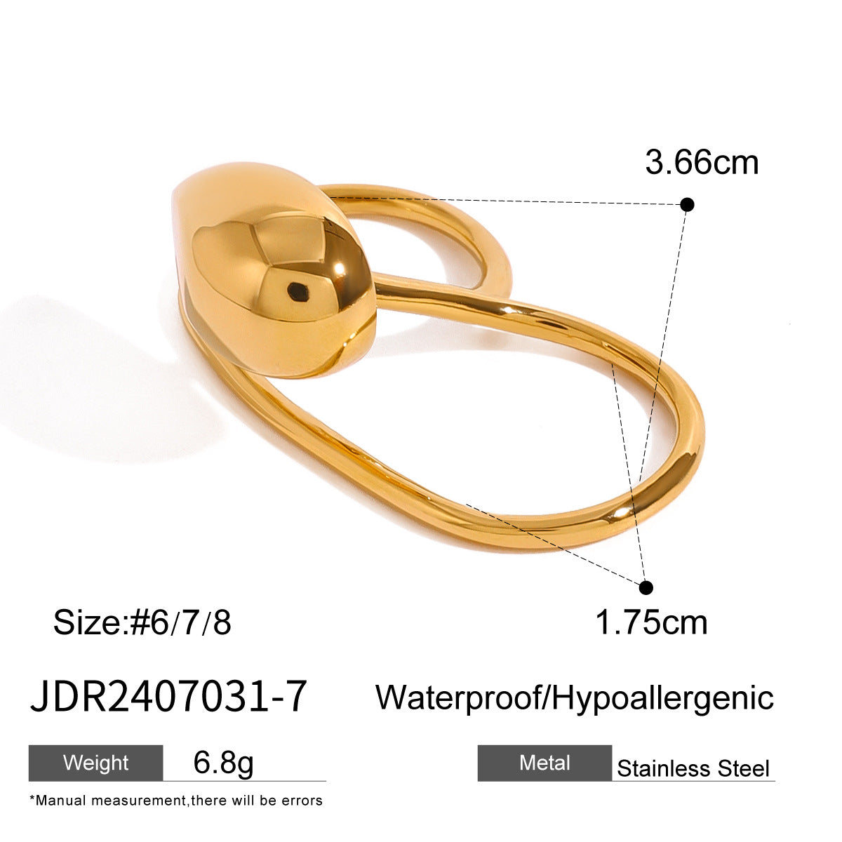 Gracelyn 18K Gold Cross Earrings - JDR2407031-7 [23HCAR8O]