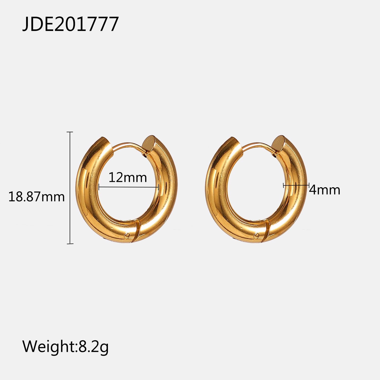 Arwa Geometric Hoop Earrings - JDE201777 [QDIC6PXX]