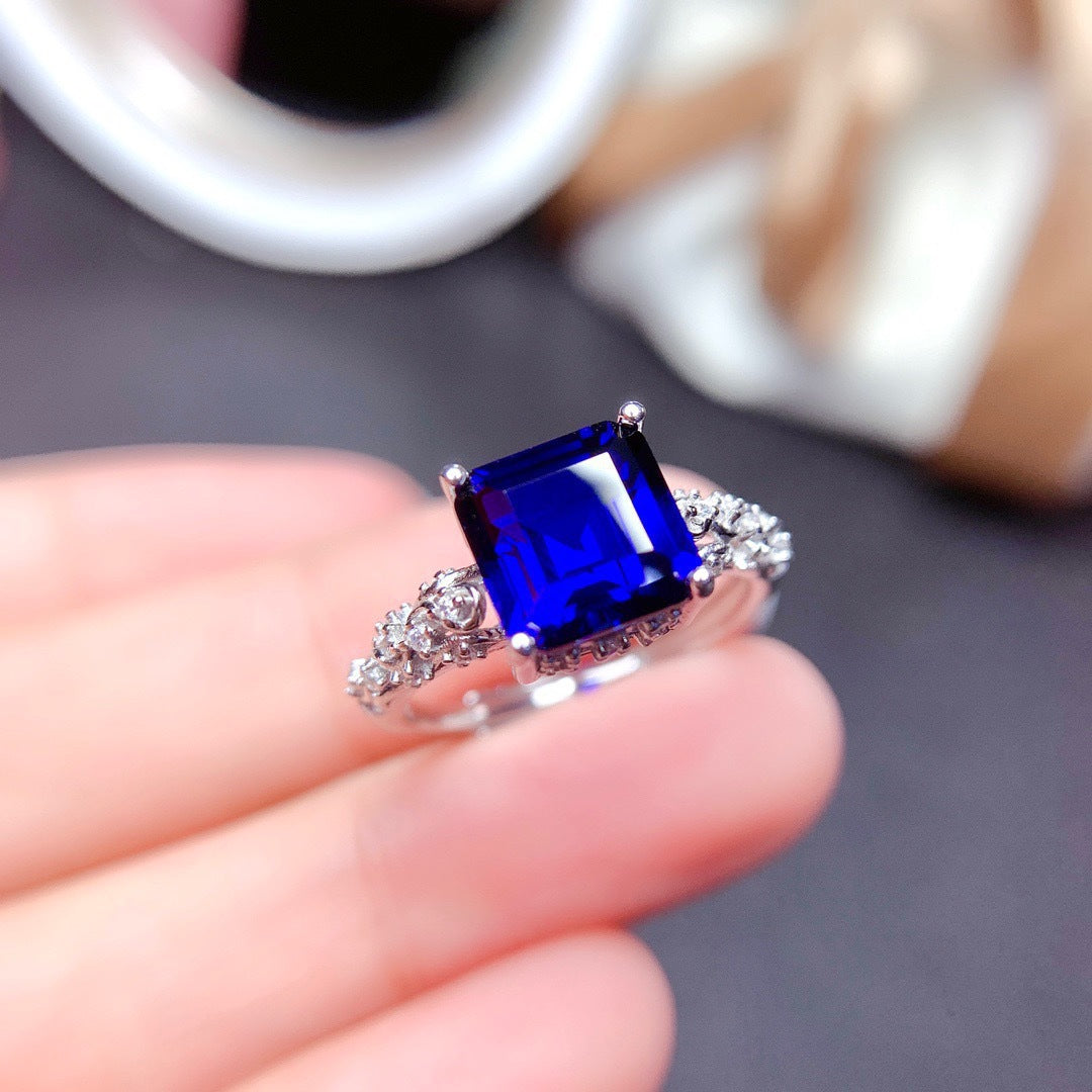Brianne Regal Square Ring - Blue [P4NQZ48S]