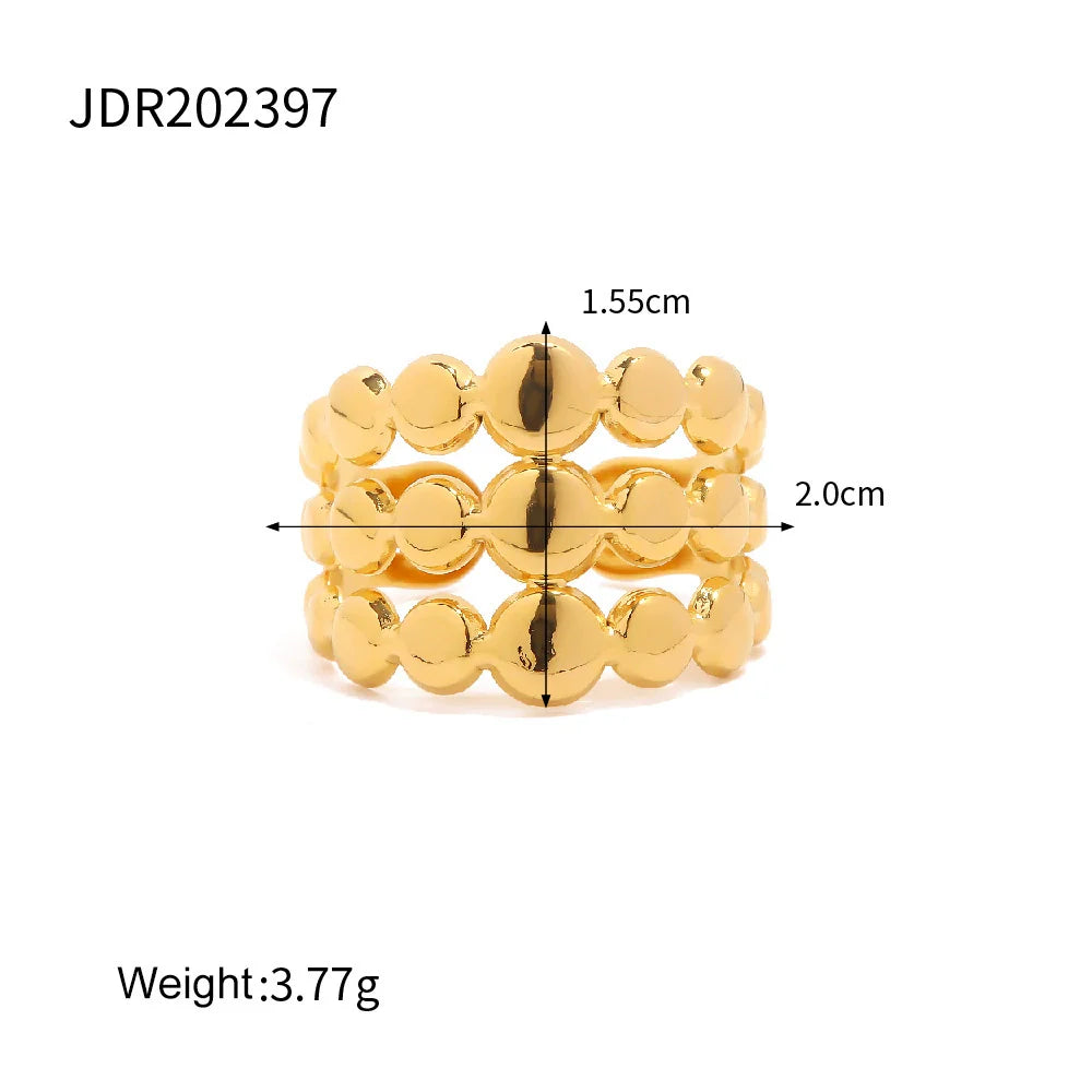 Marla Sculpted Open Ring - JDR202397