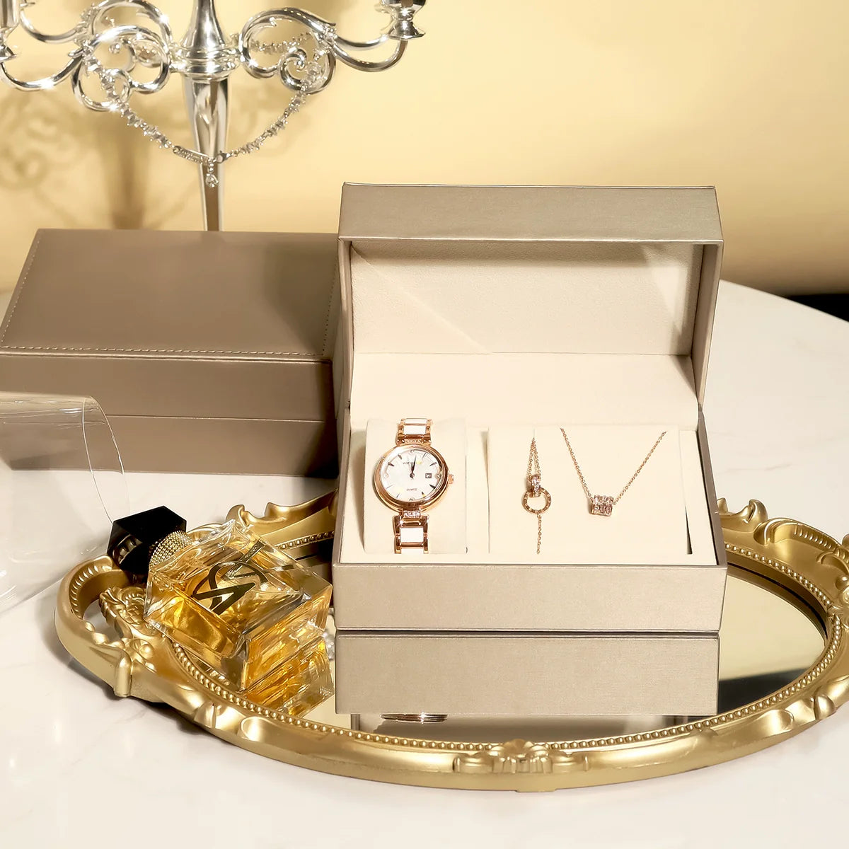 Amie Ceramic Elegance Watch - Gift Box Set