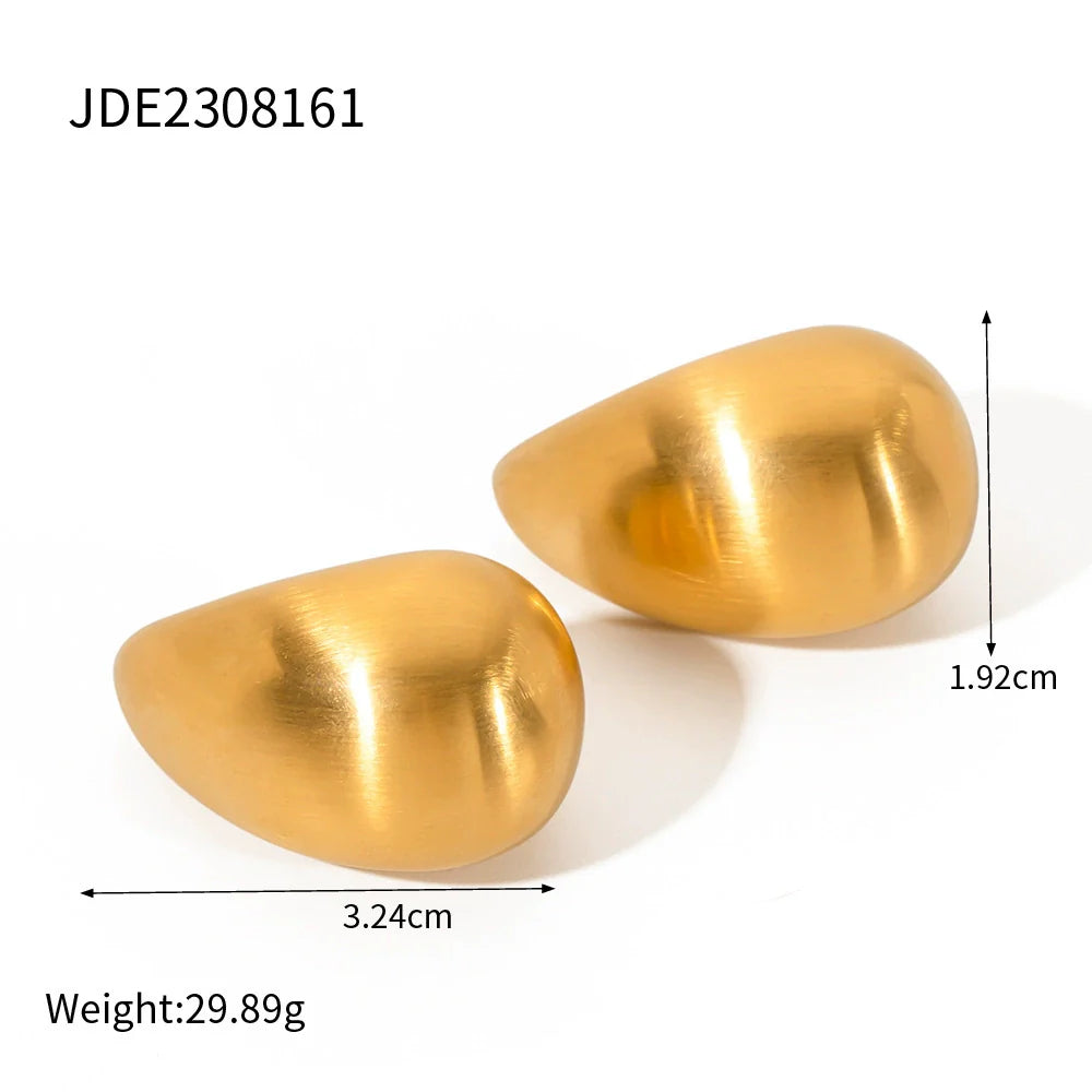 Siena Brushed Water Drop Earrings - JDE2308161