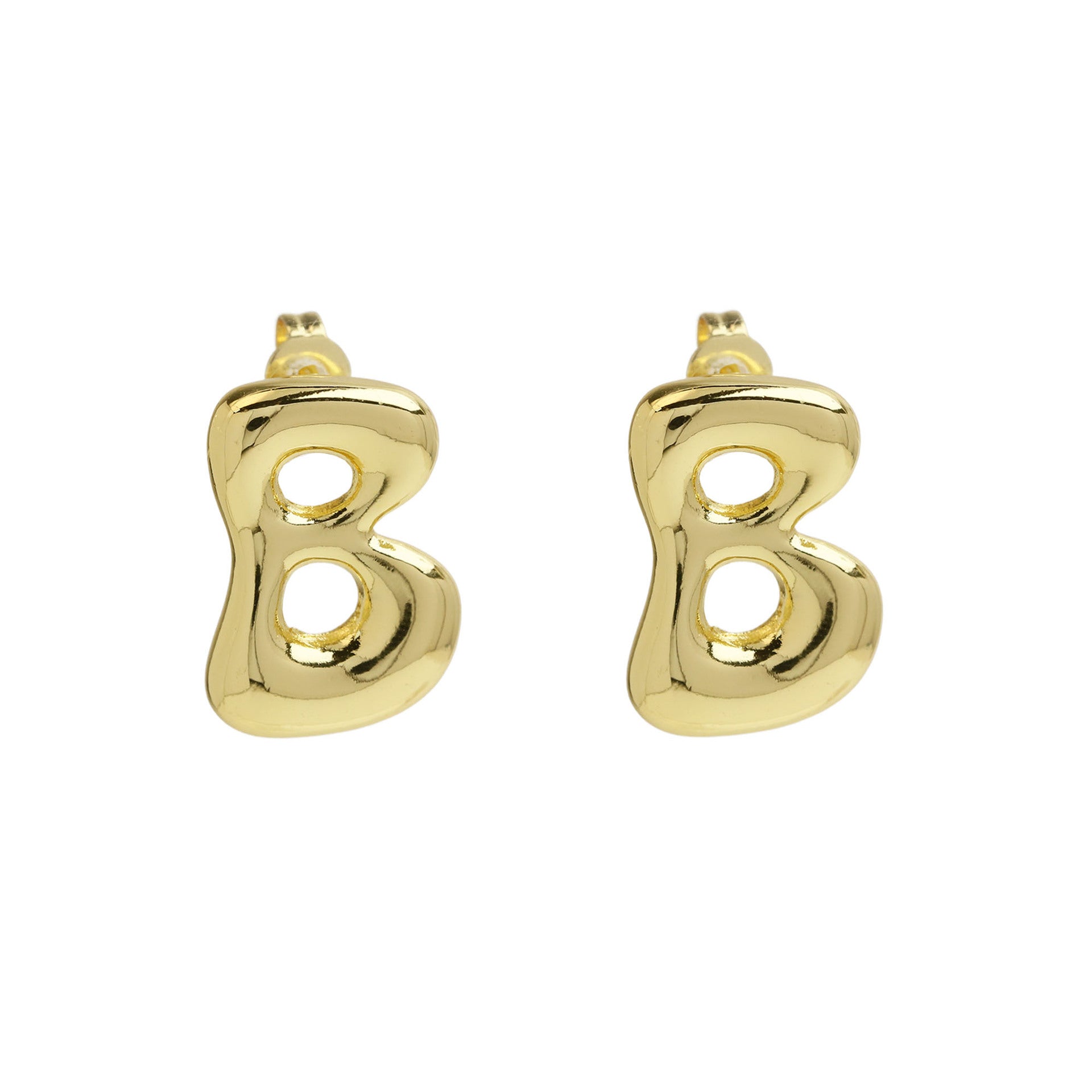 Kennedy Pave Initial Studs - B [EU1C0B7M]