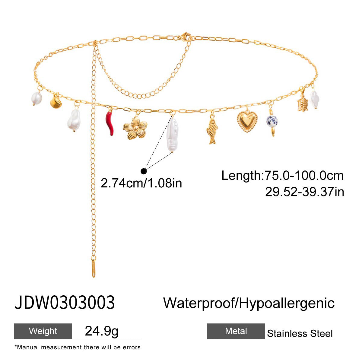 Arabelle Gilded Geometric Necklace - JDW0303003 [O0FG5ML9]