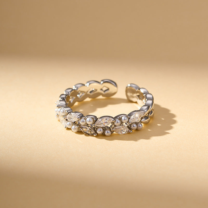 Cathy Wheat Ear Pearl Ring - Gold [9OWUL8YW]