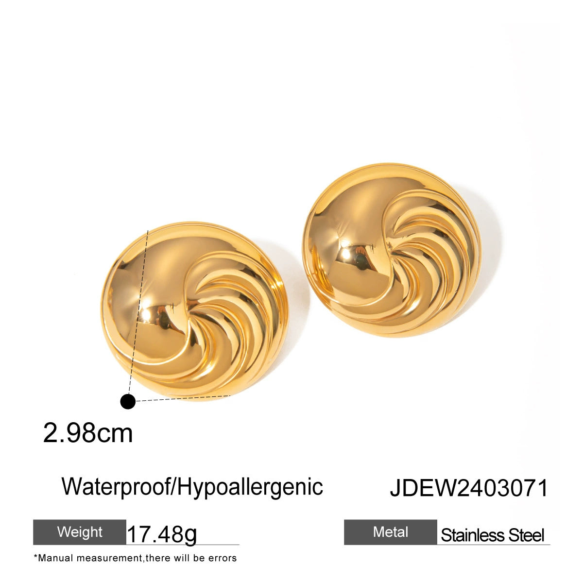 Adela Gold Threaded Earrings - JDEW2403071 [8562FJXA]