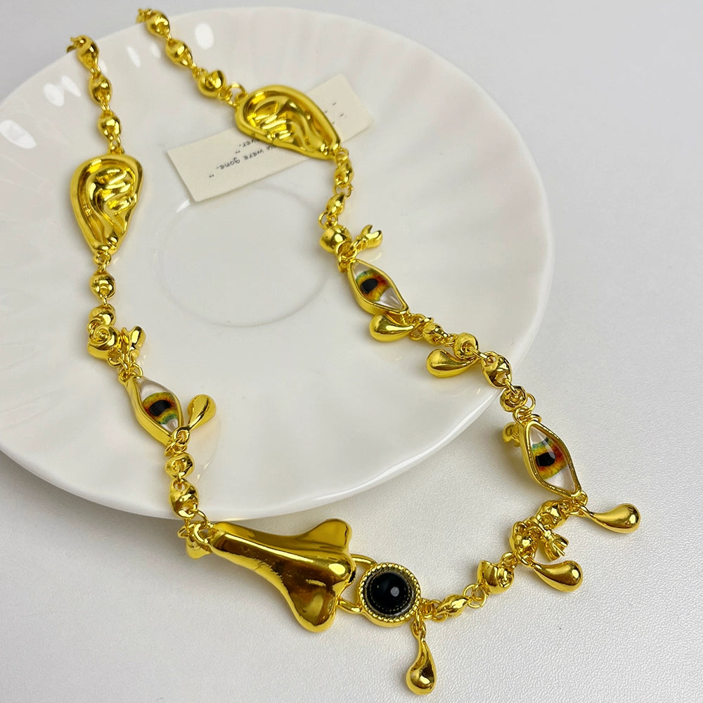 Rosalyn Whimsical Antique Jewelry Set - Necklace [6YGA44GV]