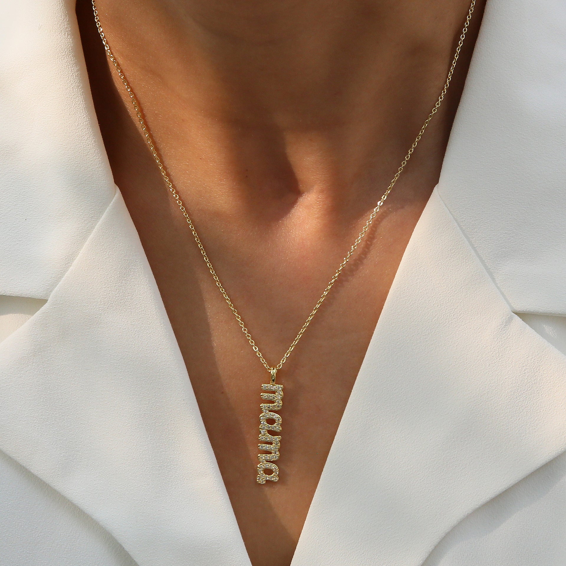 Mirra Golden Mama Necklace - Mama/Mom Element Style D [24VCLAY1]