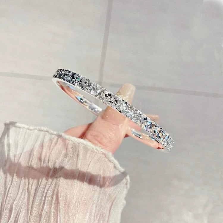 Adair Sleek Titanium Bangle - Silver (64mm)
