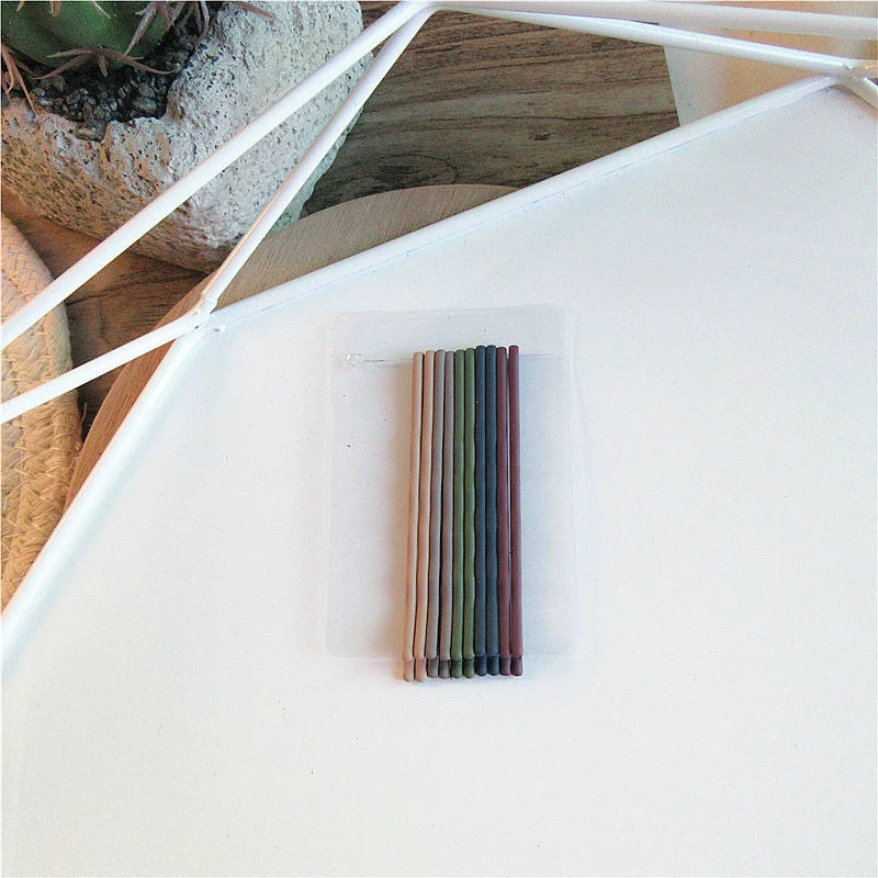Kaliya Frosted Barrette Clips - Moranka Wave [OPLB03MP]