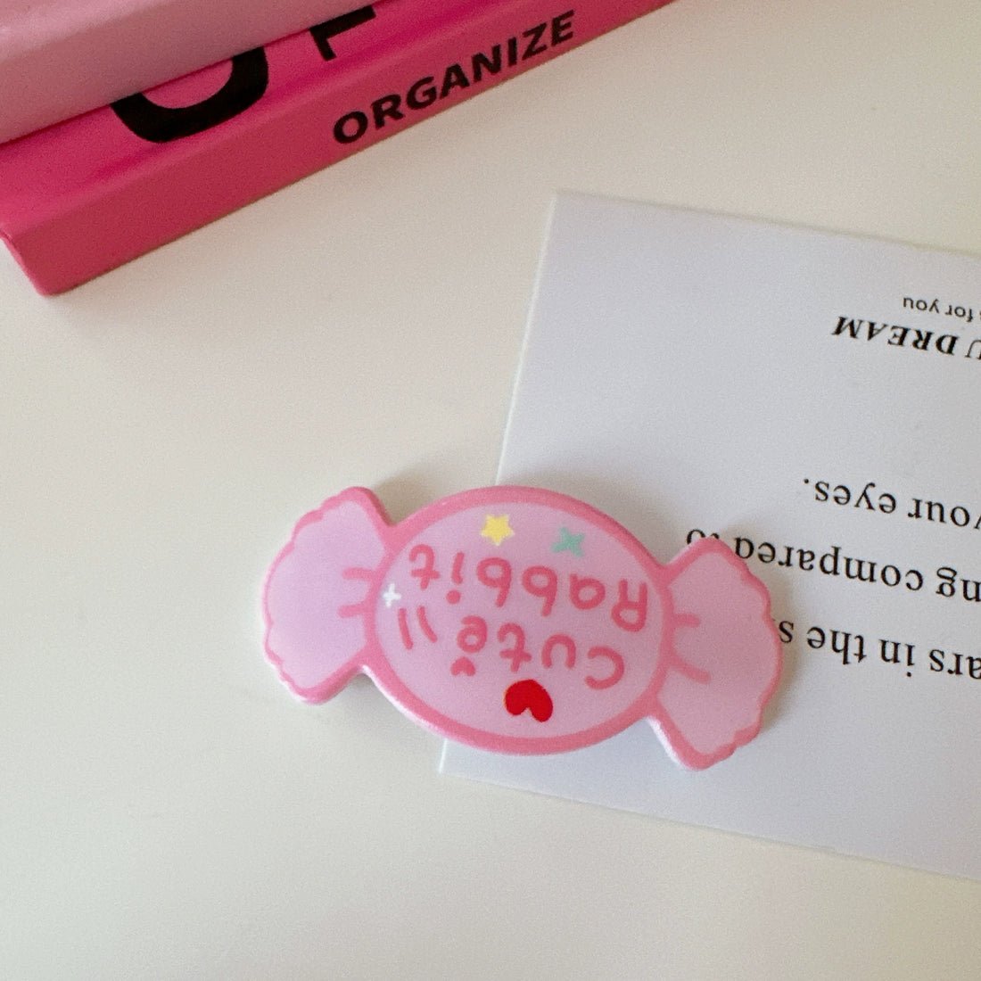 Mckenna Sweet Candy Hair Clips - Pink Heart [Y5DHEI3A]