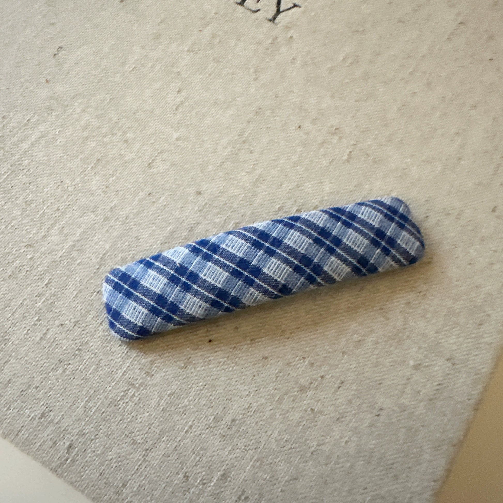 Annah Plaid Fabric Hair Clip - Plaid Square (Single) [E26DQ7S2]