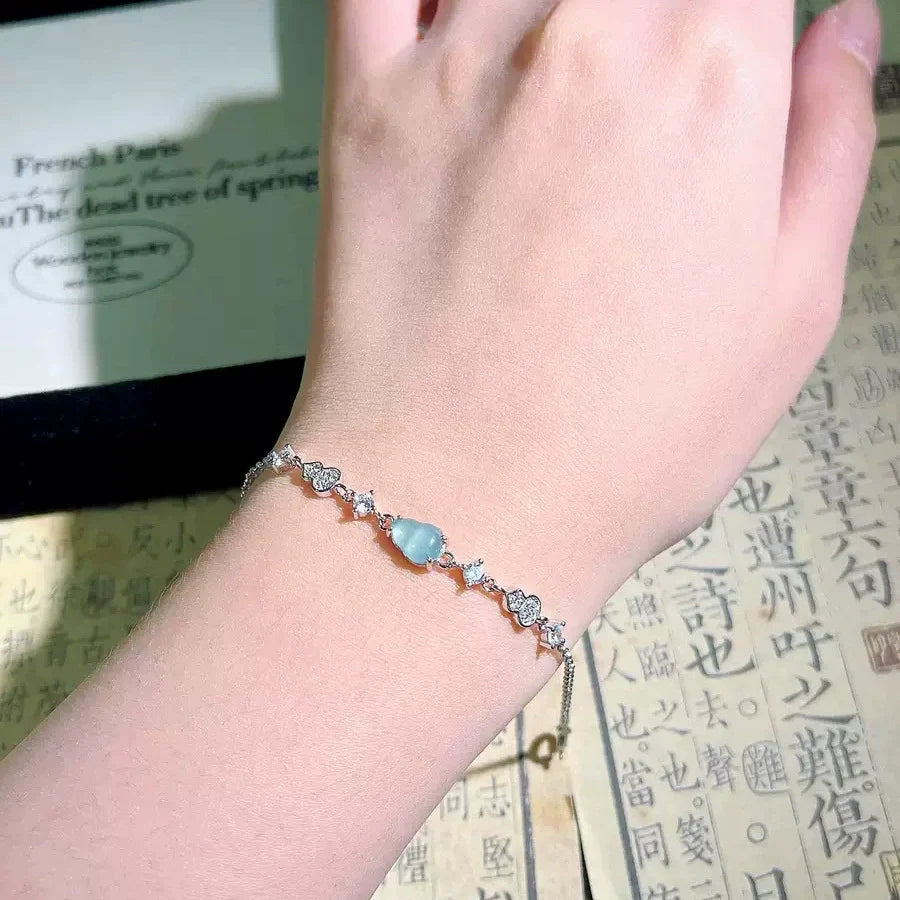 Kameron Celestial Gourd Bracelet - Blue Jade Gourd Bracelet