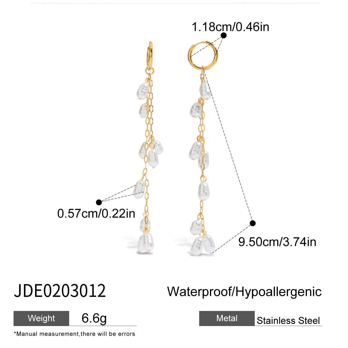 Emmarae Pearl Geometric Earrings - JDE0203012 [L2HI1ZCD]