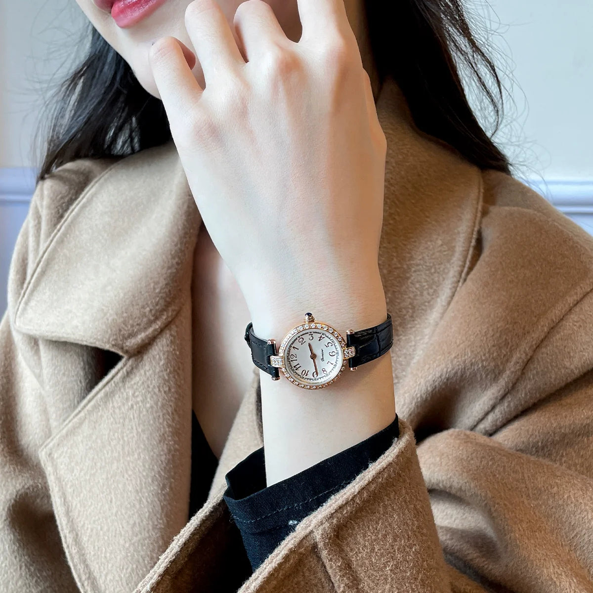 Risa Classic Leather Watch - Black
