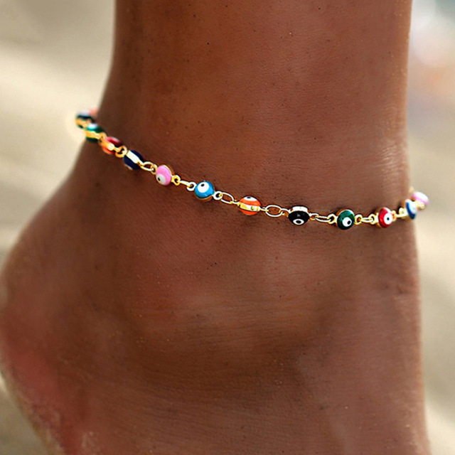 Neema Layered Heart Charm Anklet - Anklet G004