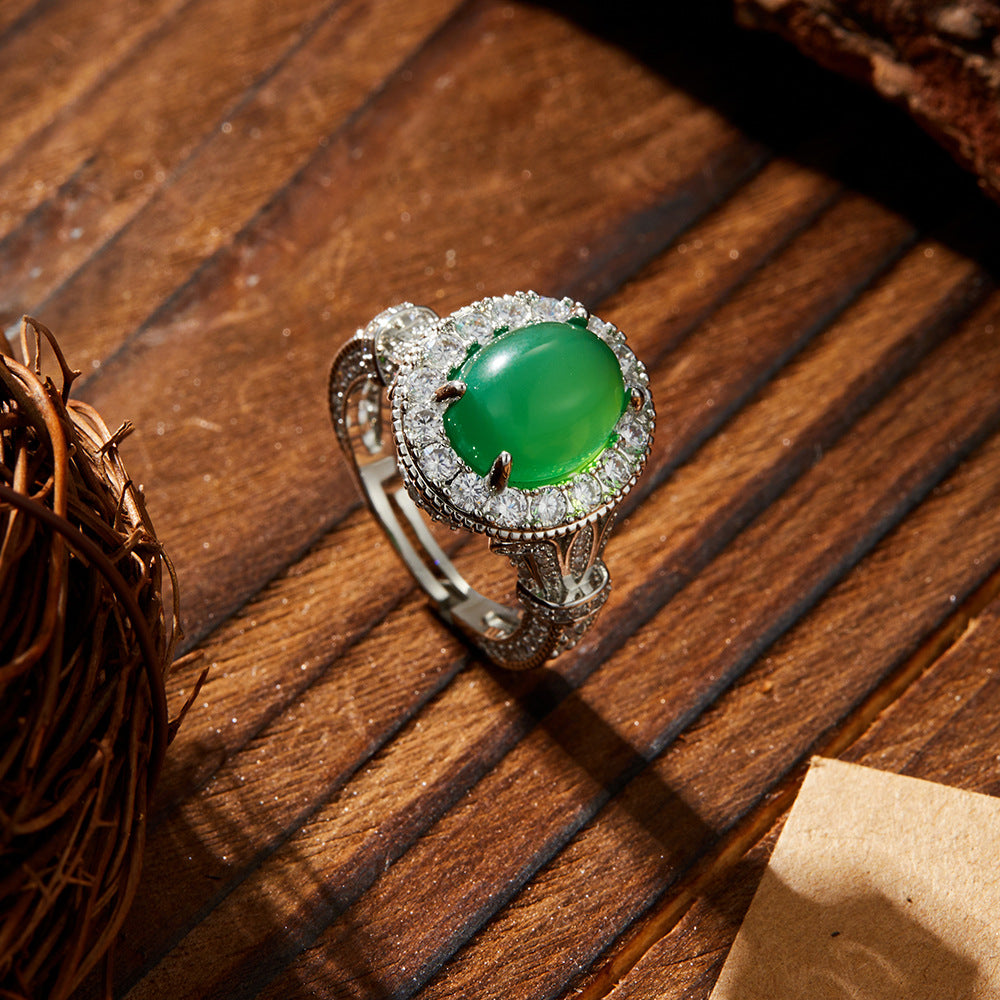 Kenzy Agate Statement Ring - Style 1 [Q1TA6AF3]