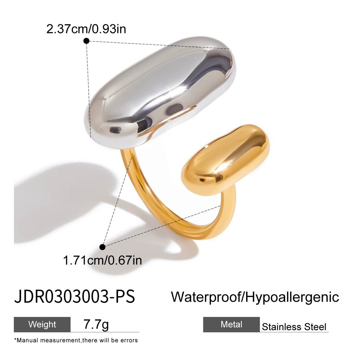 Avarose Geometric Gold Ring - JDR0303003-PS [MKPJCLIY]